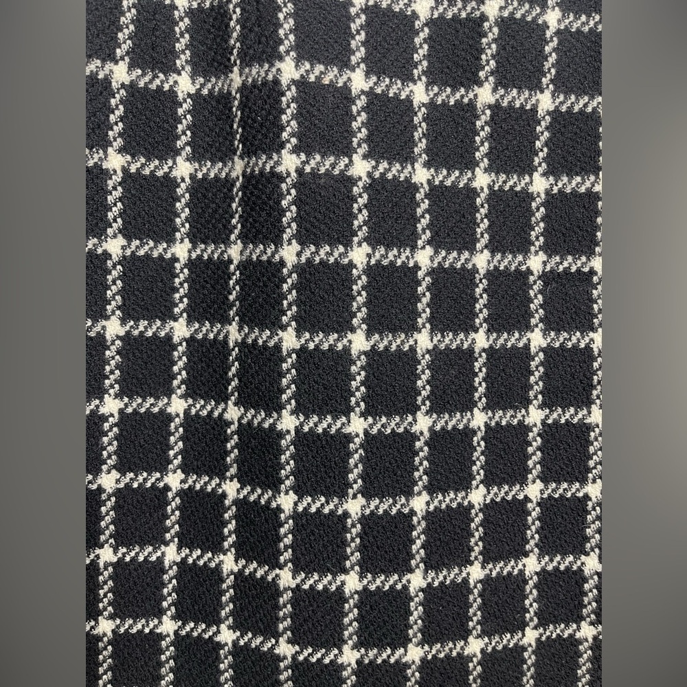 Talbots skirt size 4 black & white tweed 100% wool pencil skirt PERFECT! 🖤 - Picture 5 of 6